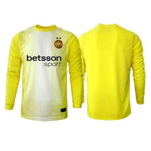 Billige Fotballdrakt Inter Milan Keeper Replika Bortedrakt 2025-26 Langermet Billige Fotballdrakt Inter Milan Keeper Replika Bortedrakt 2025-26 Langermet